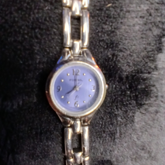 Bundle Of Fossil 2 Silver Watches with Blue Dial Es9090 Es9021 - Picture 5 of 14